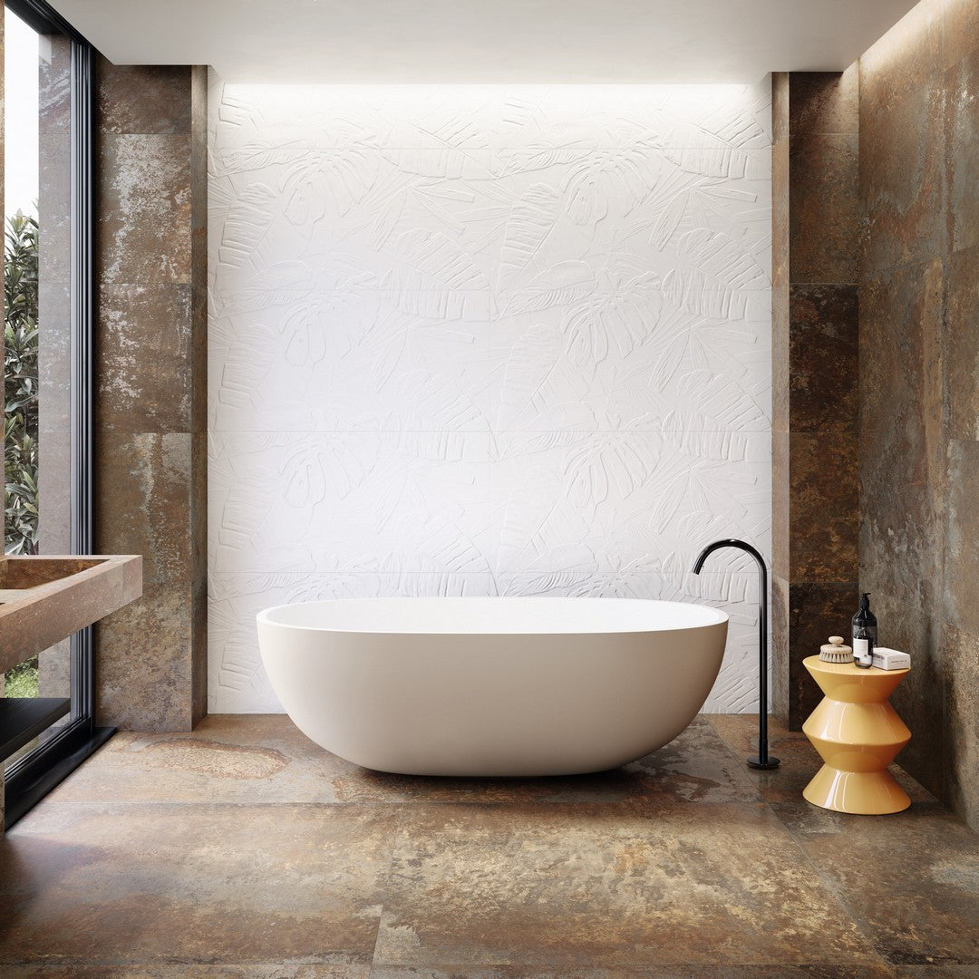 Tesoro-Bellagio-24-x-48-Rectified-Matte-Ceramic-Wall-Tile-White-Lecco-Deco