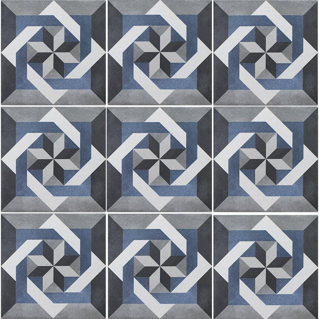 Tesoro Fleur 6" x 6" Geometric Porcelain Tile