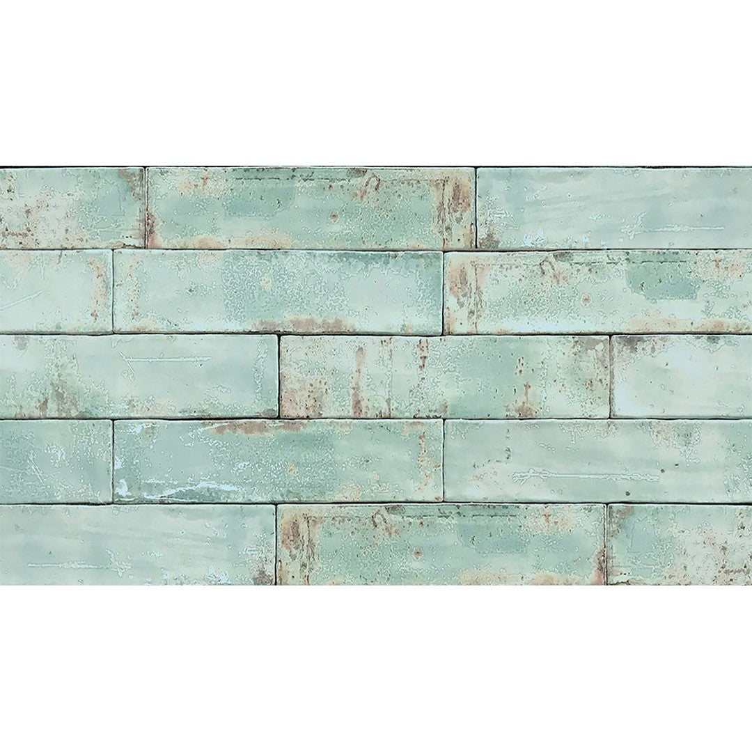 Tesoro Grunge 3" x 12" Pressed Glossy Ceramic Brick Wall Tile