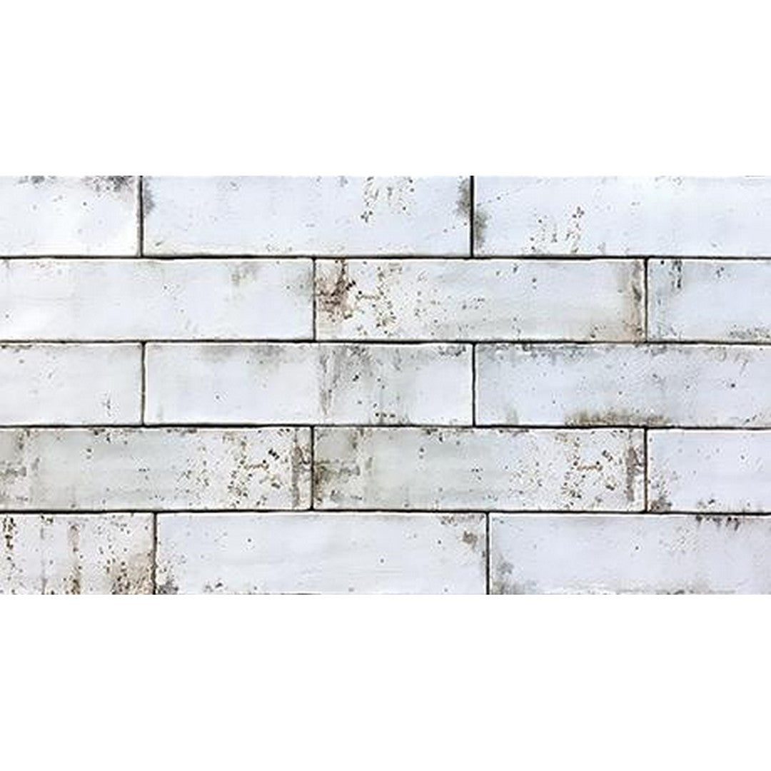 Tesoro Grunge 3" x 12" Pressed Glossy Ceramic Brick Wall Tile