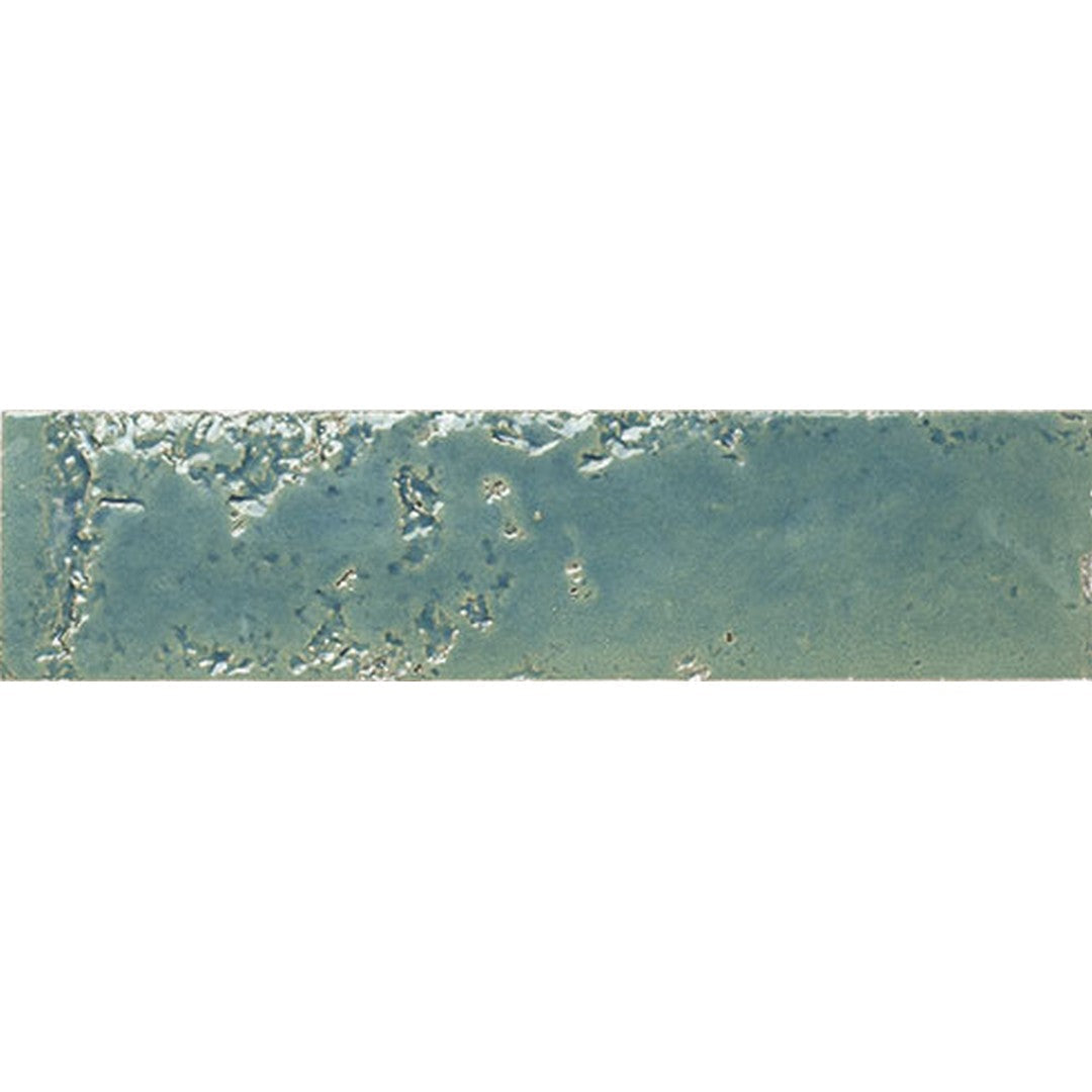 Tesoro Pukka 2.5" x 10" Pressed Glossy Painted Brick Ceramic Wall Tile