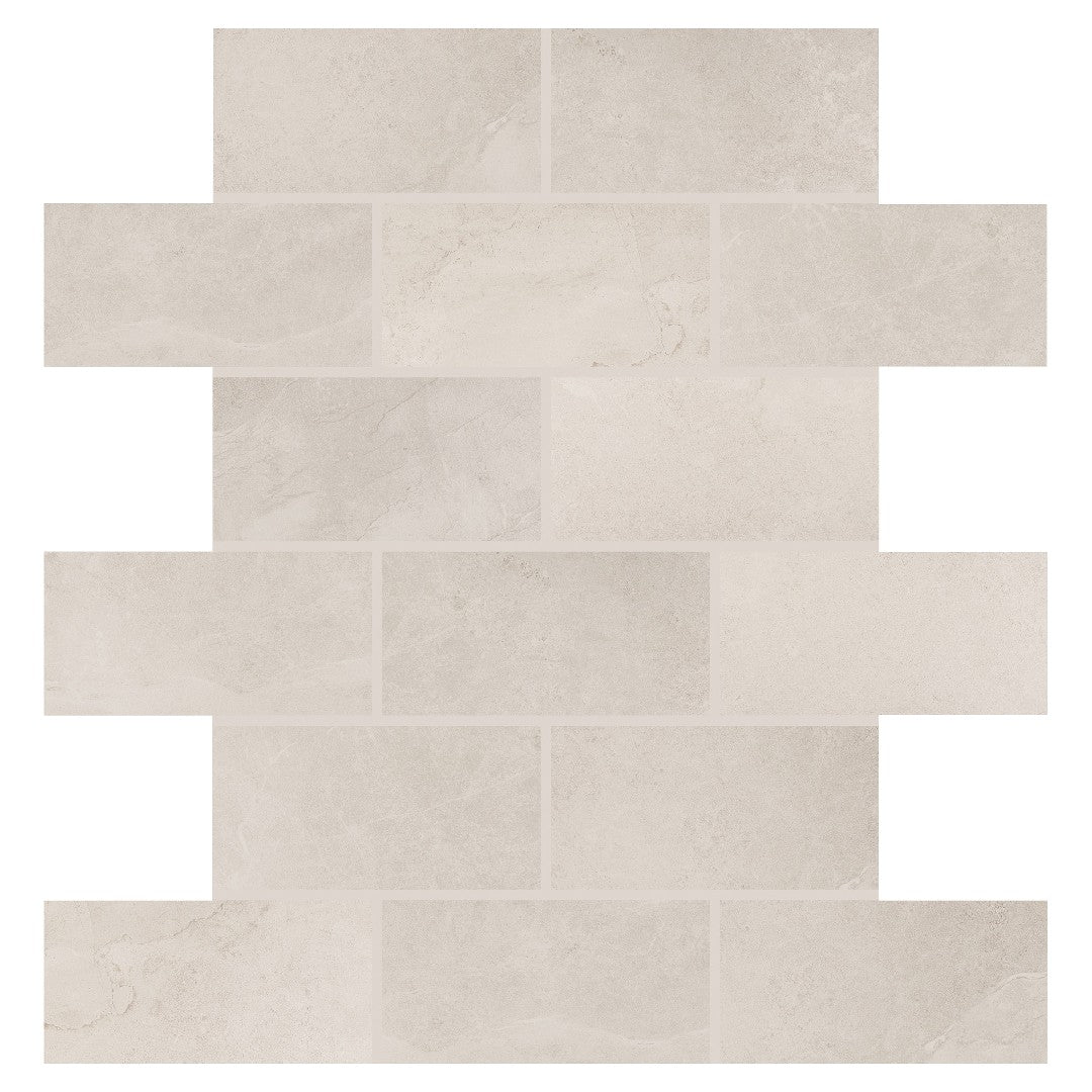 Daltile Artiquity 12" x 12" Matte Glazed Ceramic 2x4" Brick Joint Mosaic