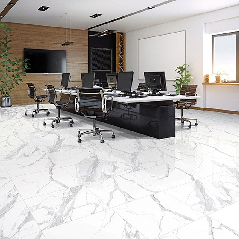 MiR-Arya-24-x-24-Rectified-Porcelain-Tile-Polished-Statuario-Leo