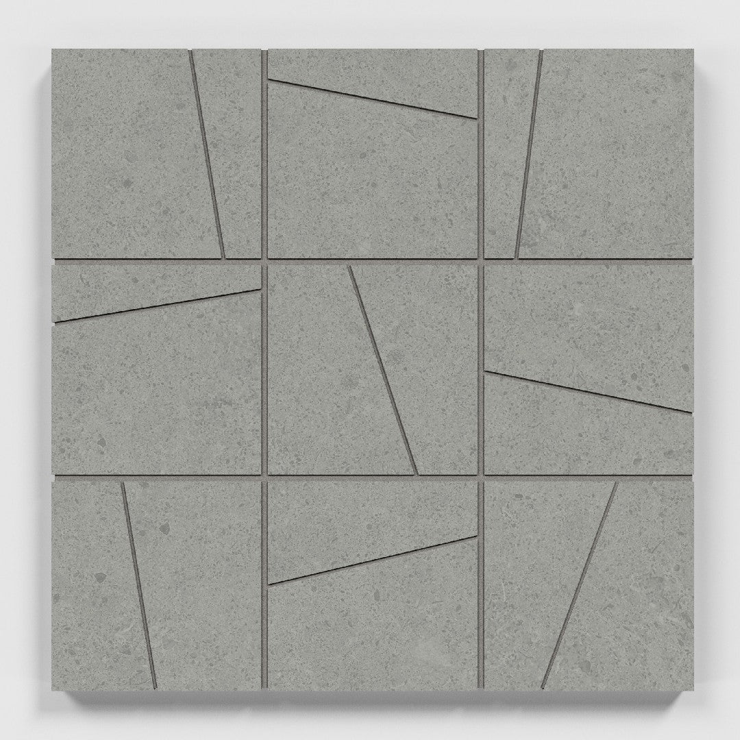 Crossville Argent 2.0 - 12" x 12" Unpolished Porcelain 4" Random Angle Mosaic