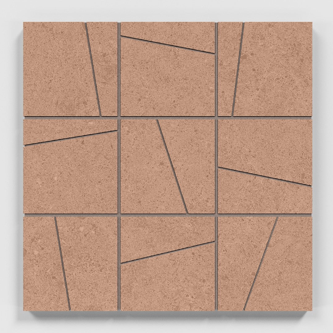 Crossville Argent 2.0 - 12" x 12" Unpolished Porcelain 4" Random Angle Mosaic