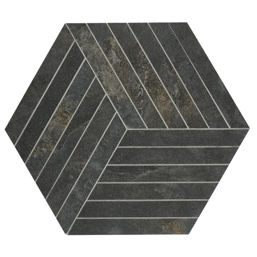 Arizona Canyon 16" x 18" Matte Rectified Porcelain Hexagon Mosaic