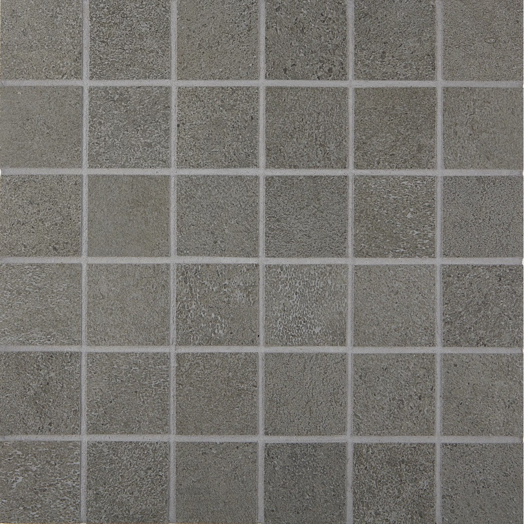 Arizona Cemento Rasato 12" x 12" Matte Porcelain 2" Mosaic