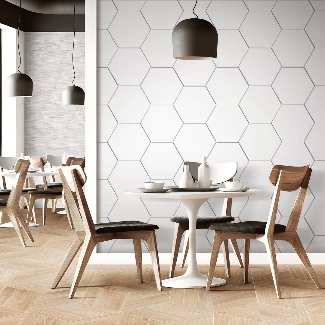 Tesoro-Nusa-8.25-x-9.75-Pressed-Matte-Porcelain-Hexagon-Tile-Plain-White
