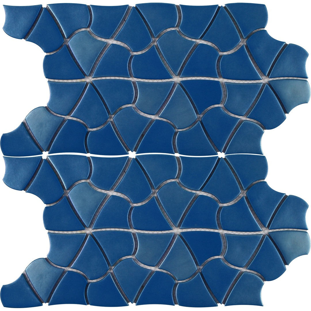 Tesoro Aloha 10.25" x 12" Glass Mosaic