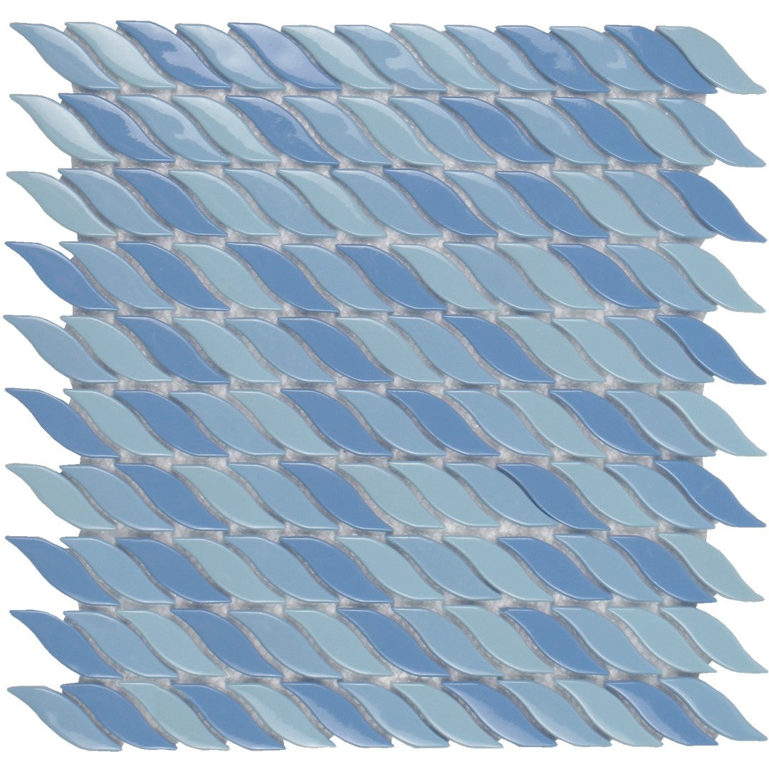 Tesoro Bowline 12" x 12" Interlocking Glass Mosaic