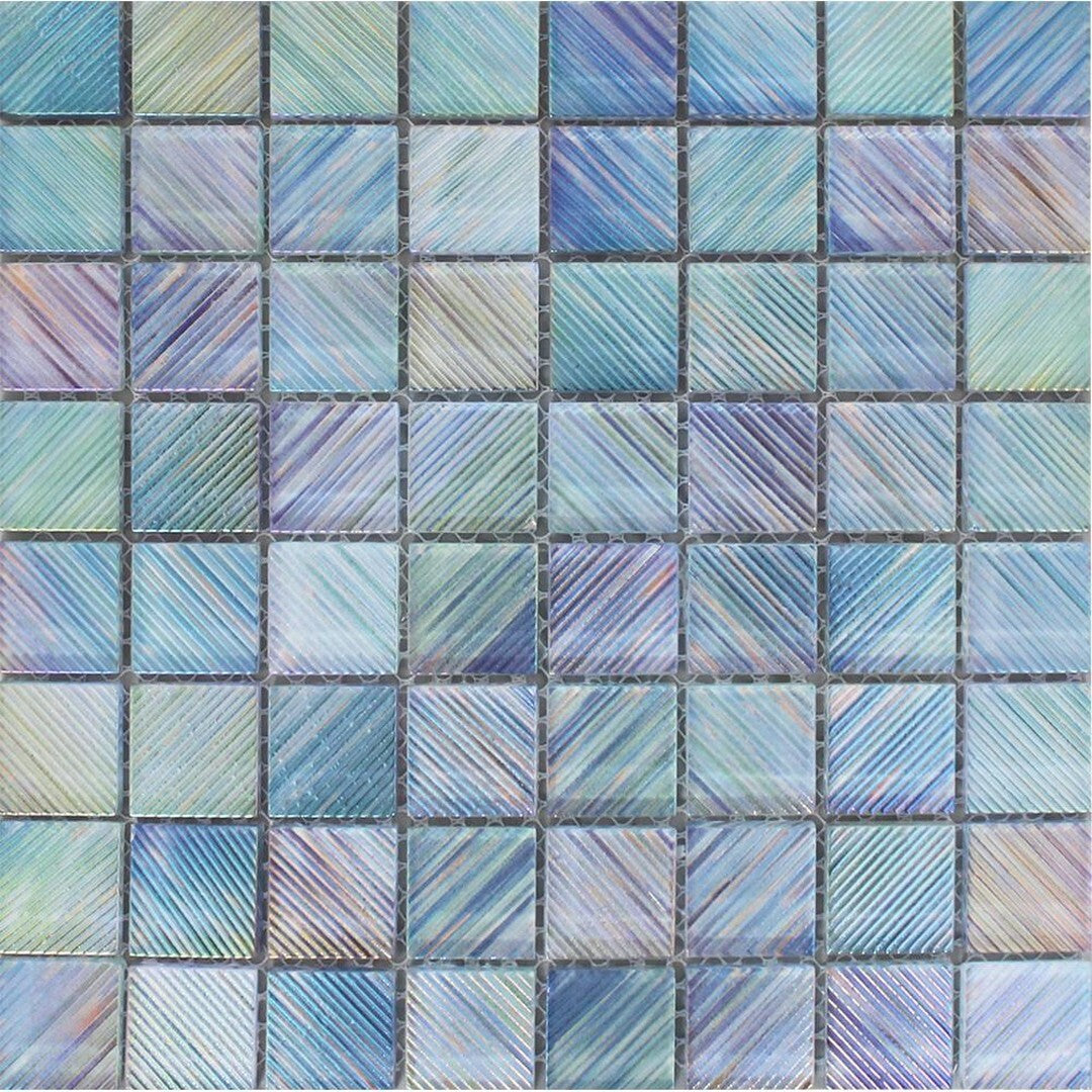 Tesoro Ultraviolet 12" x 12" Glass 1.5" Mosaic