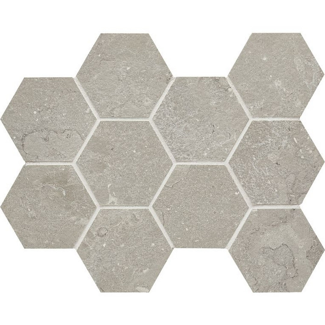 Arizona Lagos 11" x 11.25" Rectified Porcelain 4" Hexagon Mosaic