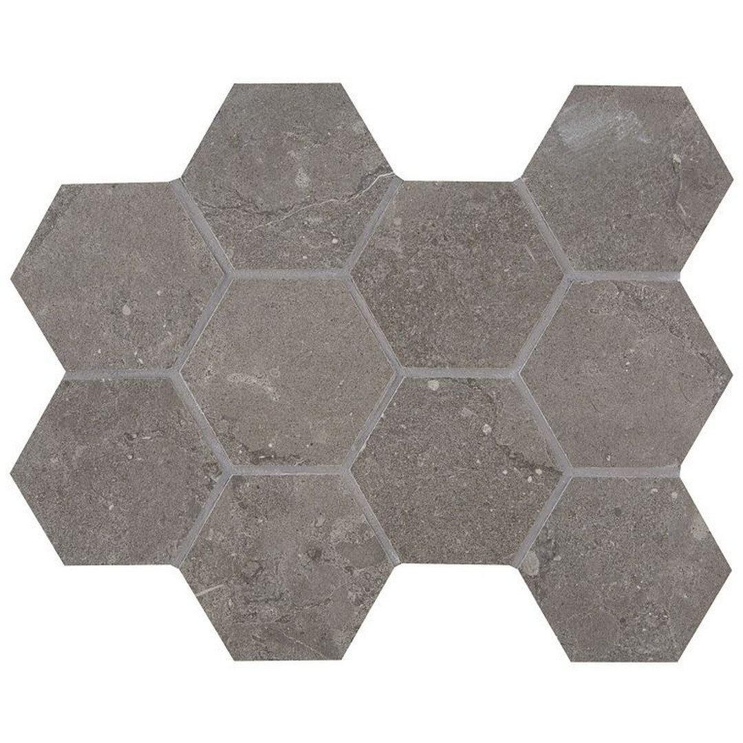 Arizona Lagos 11" x 11.25" Rectified Porcelain 4" Hexagon Mosaic