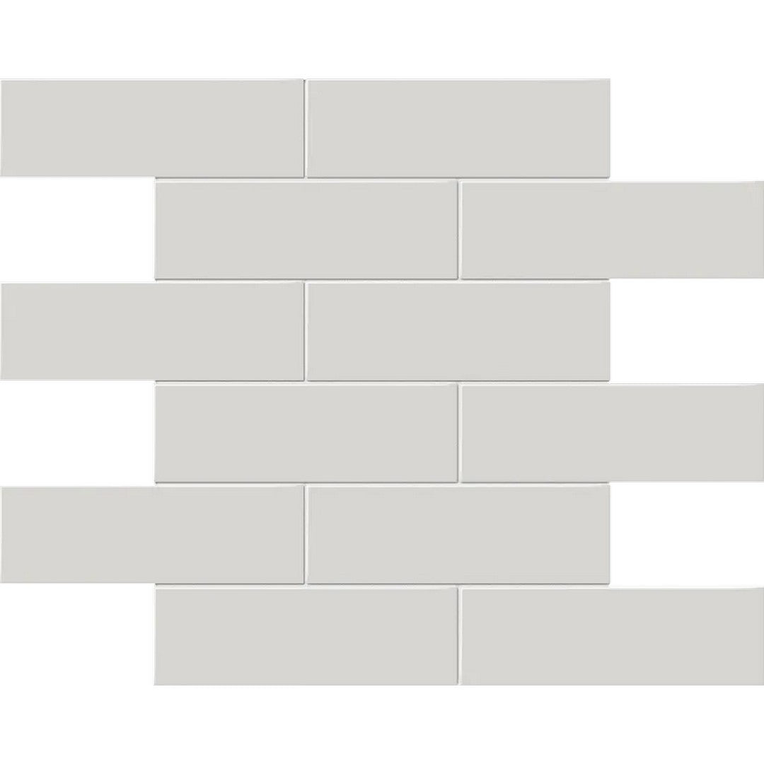 Arizona S-Series 11.6" x 11.75" Glossy Glazed Porcelain 2x6" Staggered Mosaic