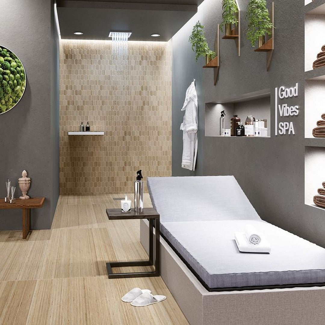 Arizona-Shibusa-11.3-x-11.3-Porcelain-3x4-Long-Rhomboid-Mosaic-Crema