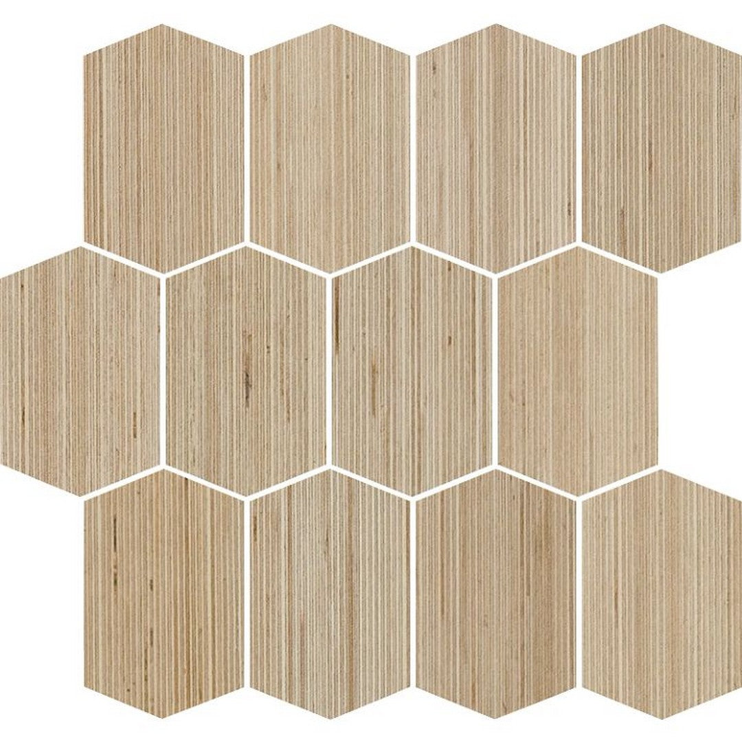 Arizona Shibusa 11.3" x 11.3" Porcelain 3x4" Long Rhomboid Mosaic