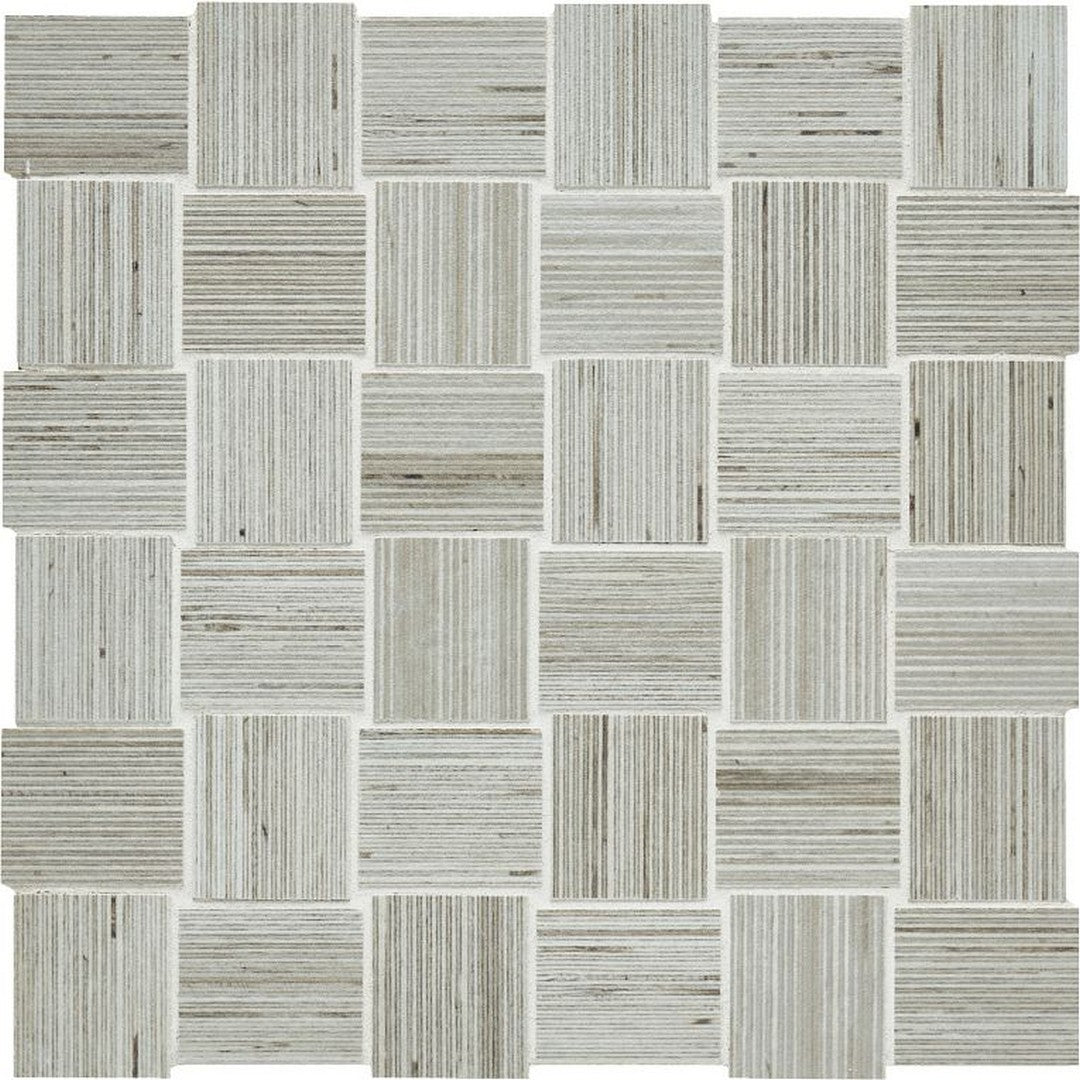Arizona Shibusa 11.75" x 11.85" Porcelain 2" Basketweave Mosaic