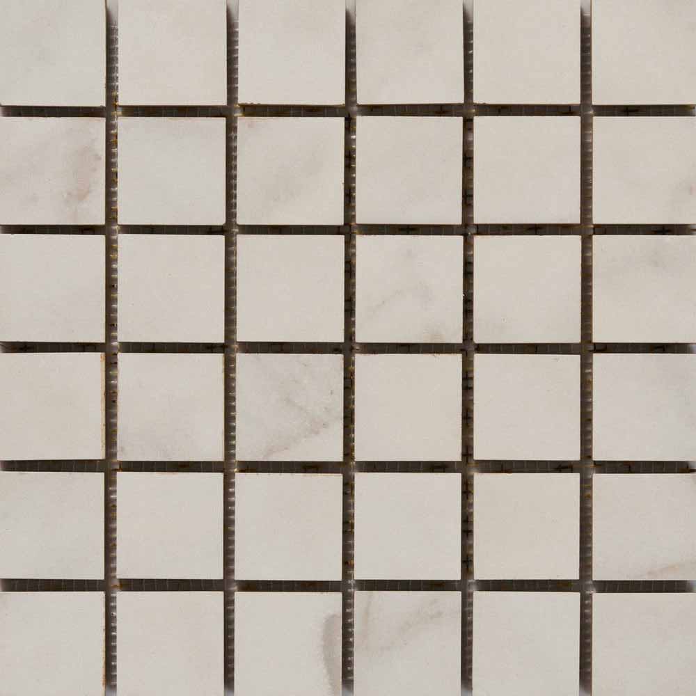 Alfagres Arabescato 12" x 12" Matte Ceramic 2" Mesh Mosaic