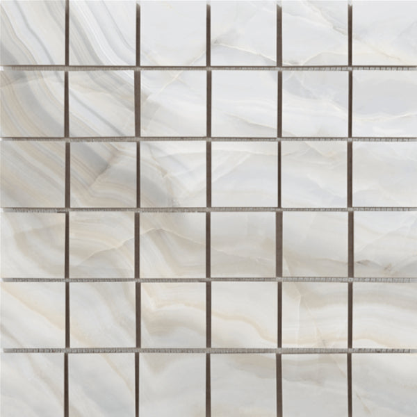 Happy Floors Athena 12" x 12" Natural Porcelain 2" Mosaic