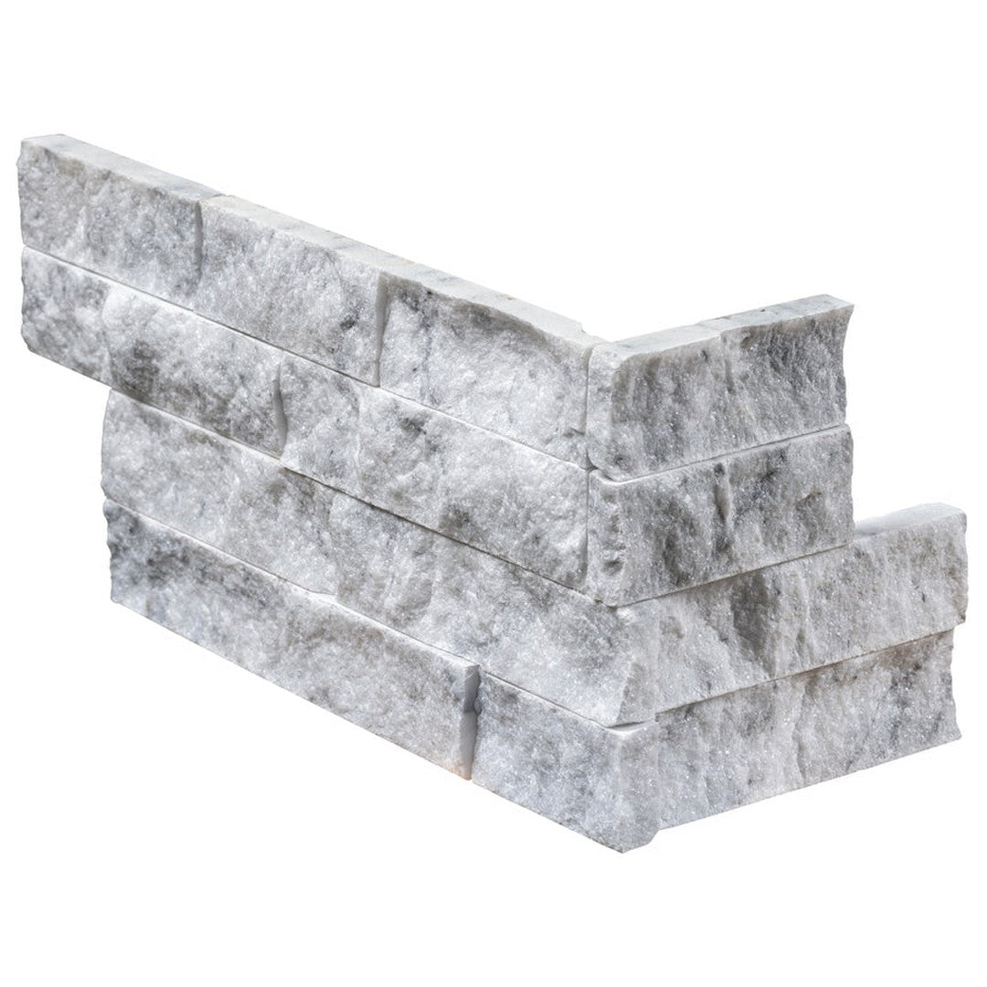 Emser Structure 6" x 16" Splitface Marble Ledger Corner
