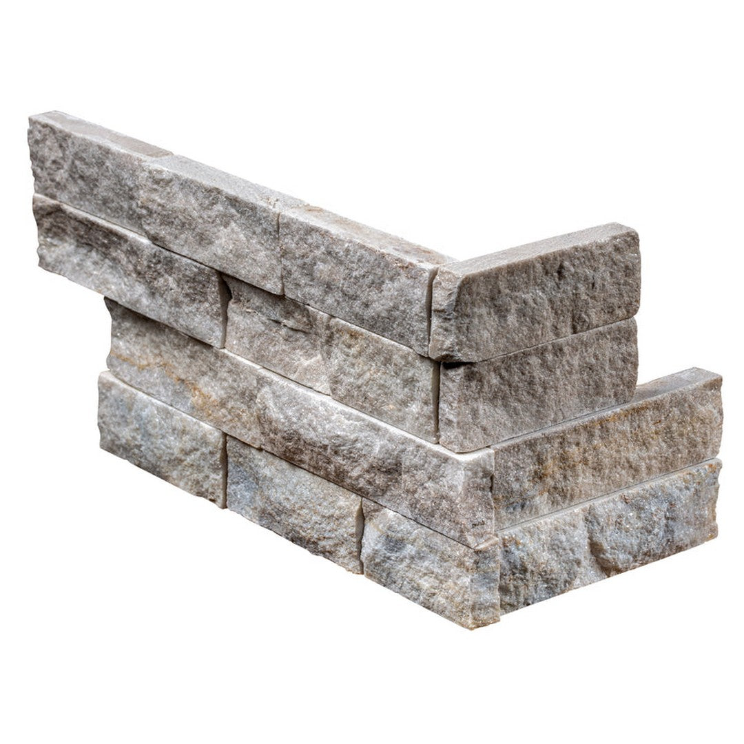 Emser Structure 6" x 16" Splitface Marble Ledger Corner