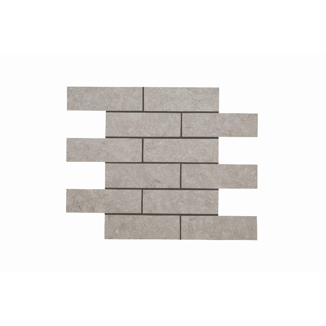Crossville Beljn 12" x 15" Unpolished Porcelain 2x6" Brick Mosaic