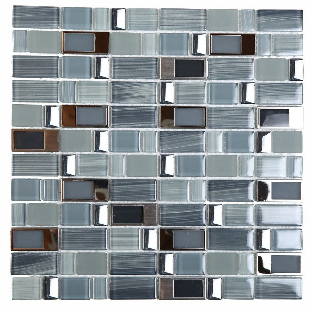 Ottimo Blends 12" x 12" Glossy Glass Mosaic