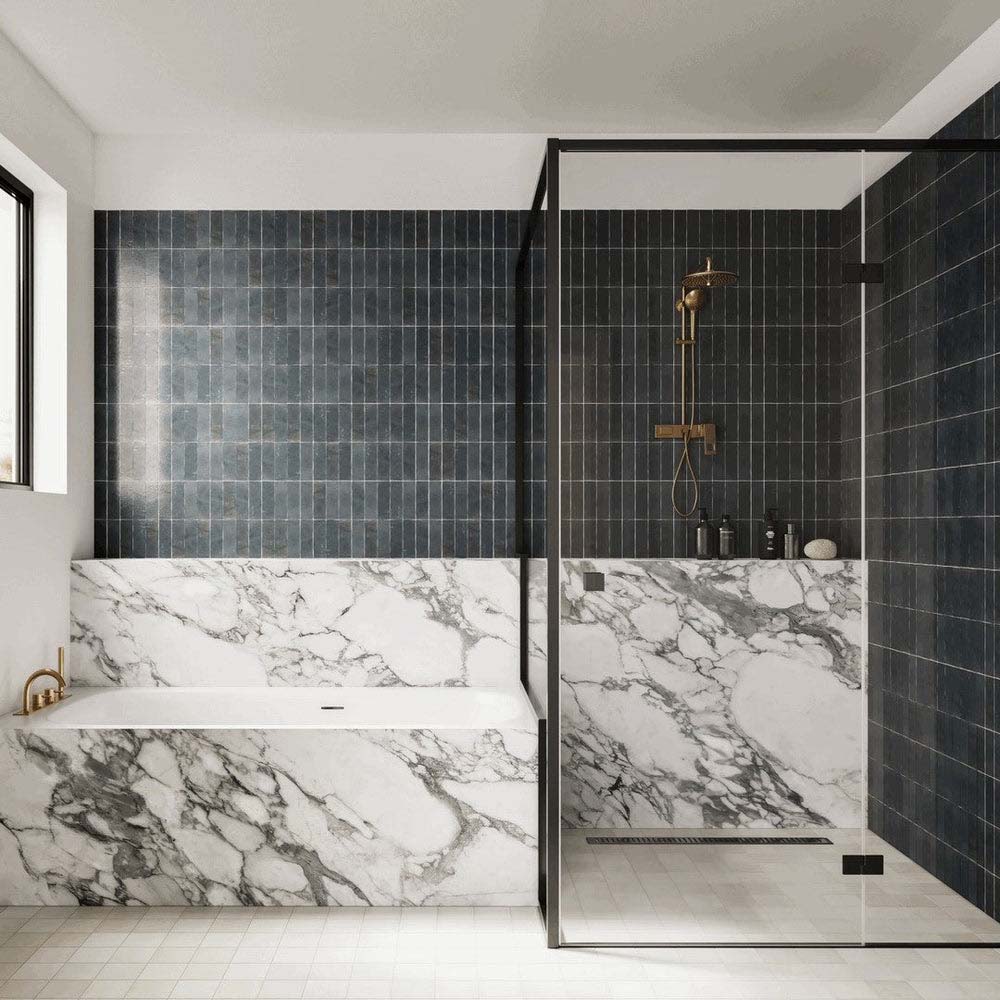 Bedrosians Zagora 2" x 6" Glossy Ceramic Zellige Field Tile