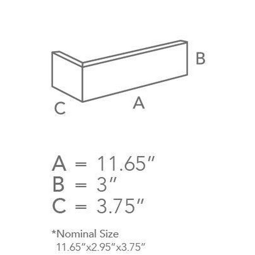 Landmark-Ceramics-Brick-World-Soho-11.65-x-2.95-x-3.75-Matte-Porcelain-Corner-White