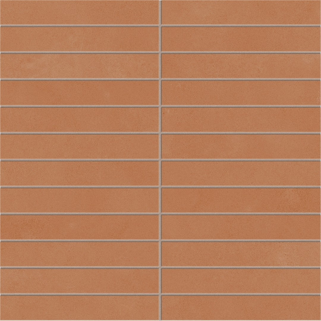 Emser Agio 12" x 12" Rectified Matte 1x6" Stack Porcelain Mosaic