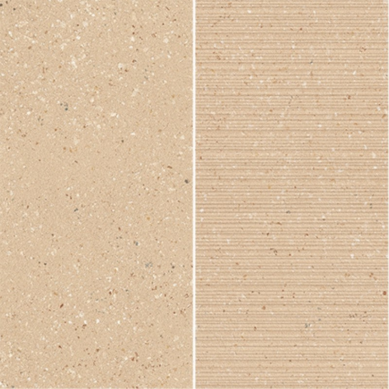 Emser Milzetti 12" x 12" Rectified Textured 6x12" Stacked Porcelain Mosaic