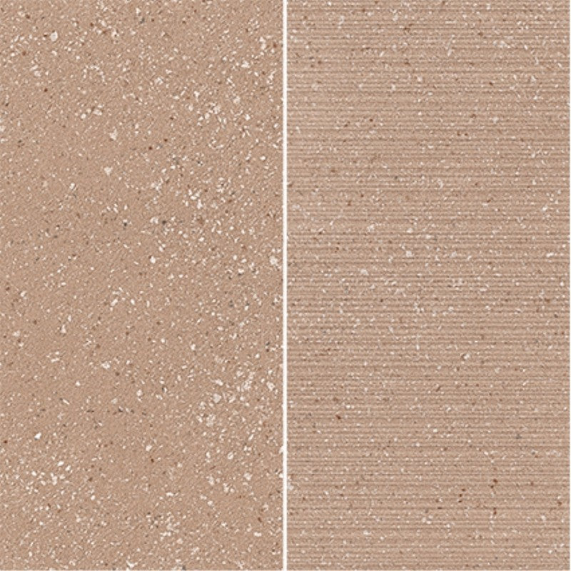 Emser Milzetti 12" x 12" Rectified Textured 6x12" Stacked Porcelain Mosaic