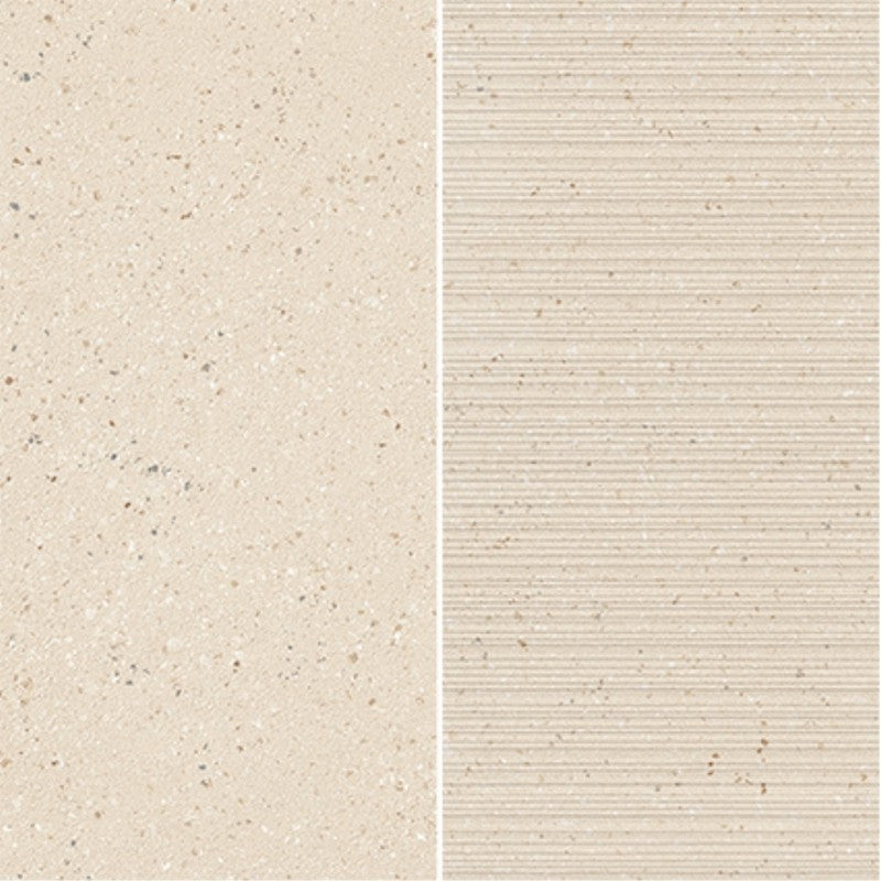 Emser Milzetti 12" x 12" Rectified Textured 6x12" Stacked Porcelain Mosaic