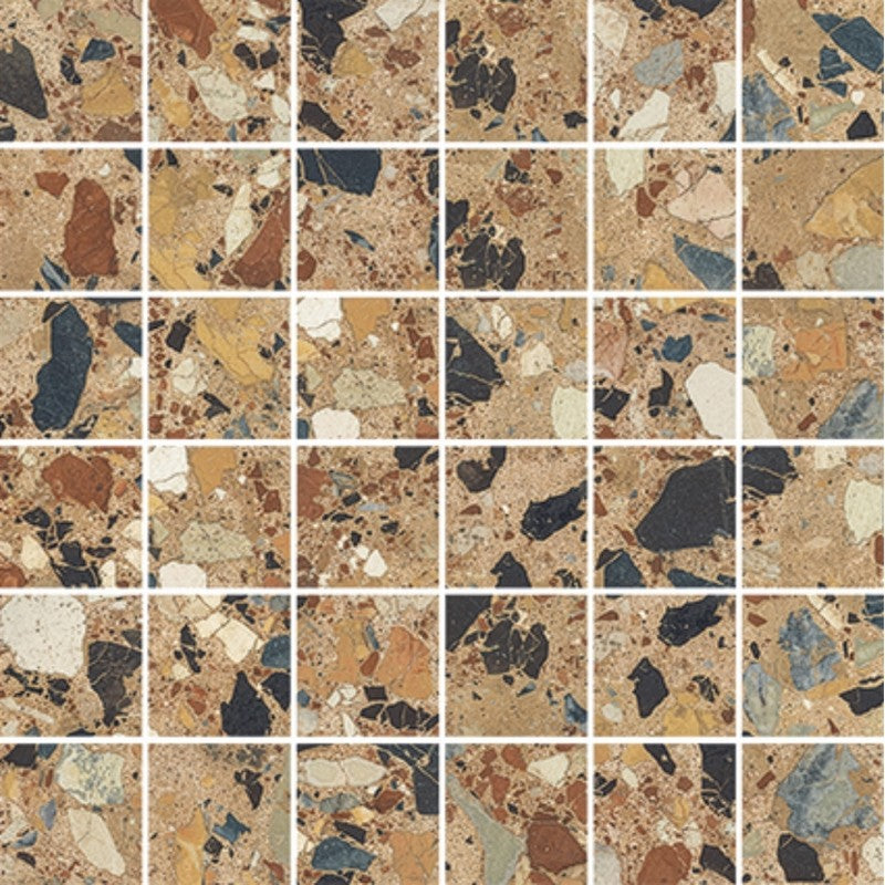 Emser Milzetti 12" x 12" Rectified Brushed Porcelain 2" Mosaic