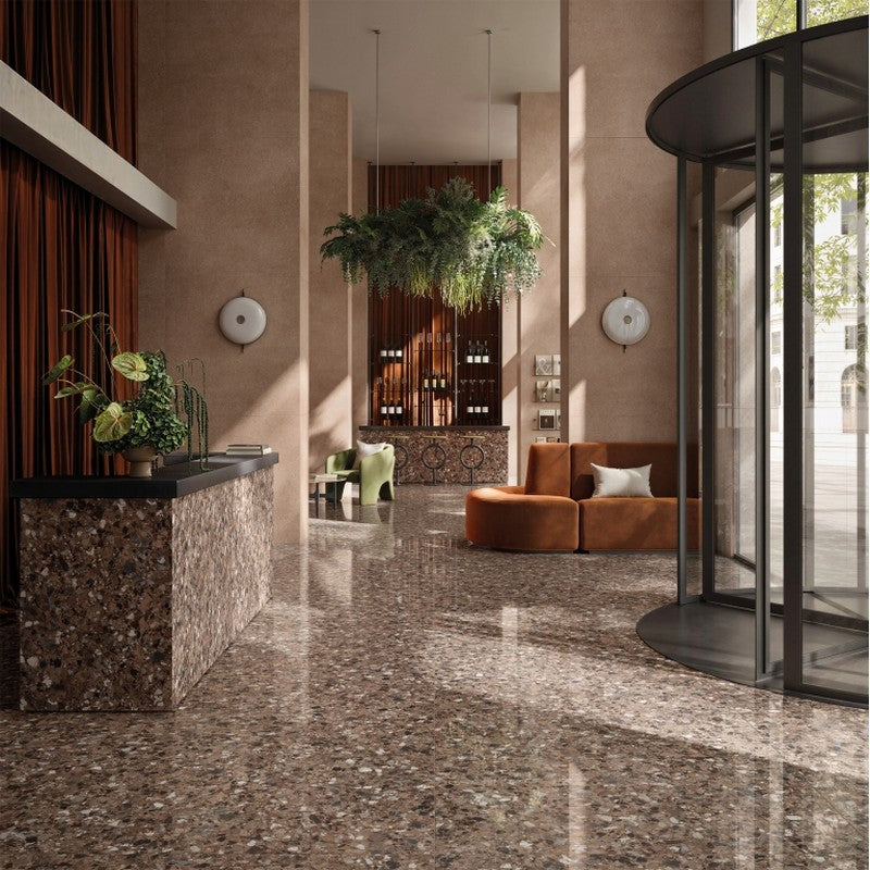 Emser-Milzetti-47-x-47-Rectified-Polished-Porcelain-Tile-Pebble-Cocoa
