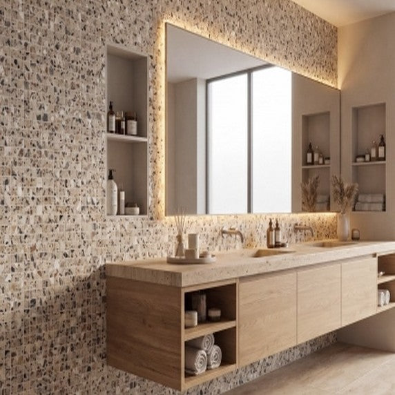 Emser-Milzetti-12-x-12-Rectified-Polished-Porcelain-2-Mosaic-Pebble-Linen