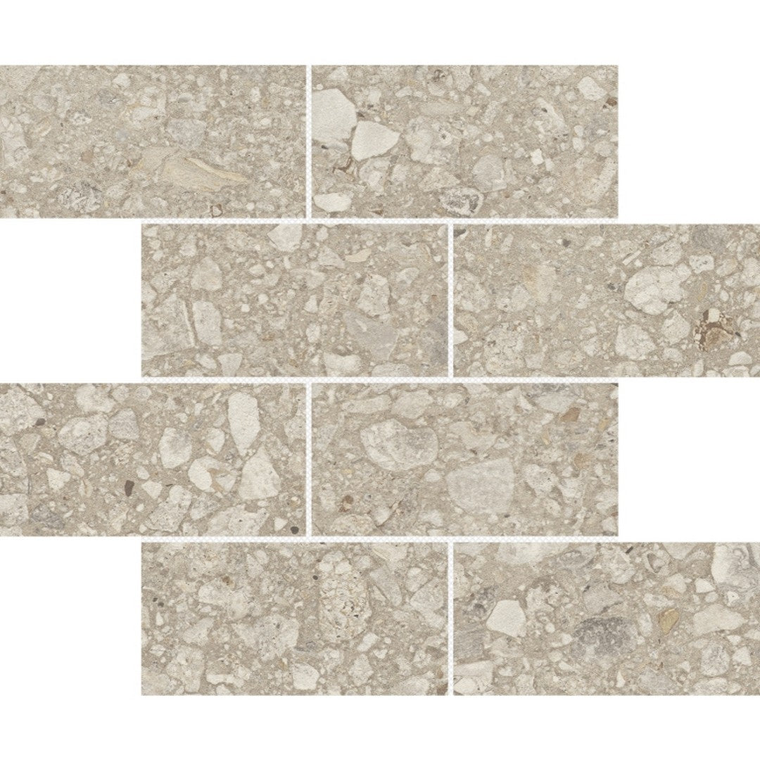 Emser Perenne 12" x 12" Matte 3x6" Offset Porcelain Mosaic