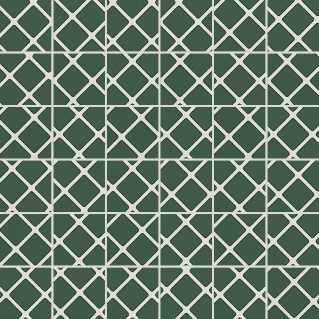 Emser Vectora 12" x 12" Rectified Glossy Porcelain 2" Mosaic
