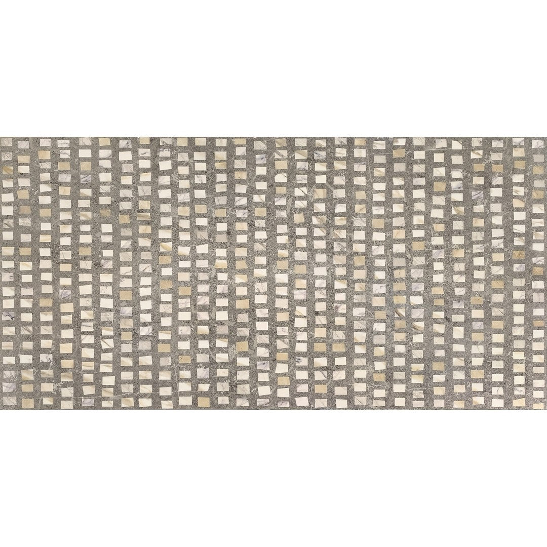 Emser Vero 24" x 47" Rectified Satin Grid Porcelain Wall Tile