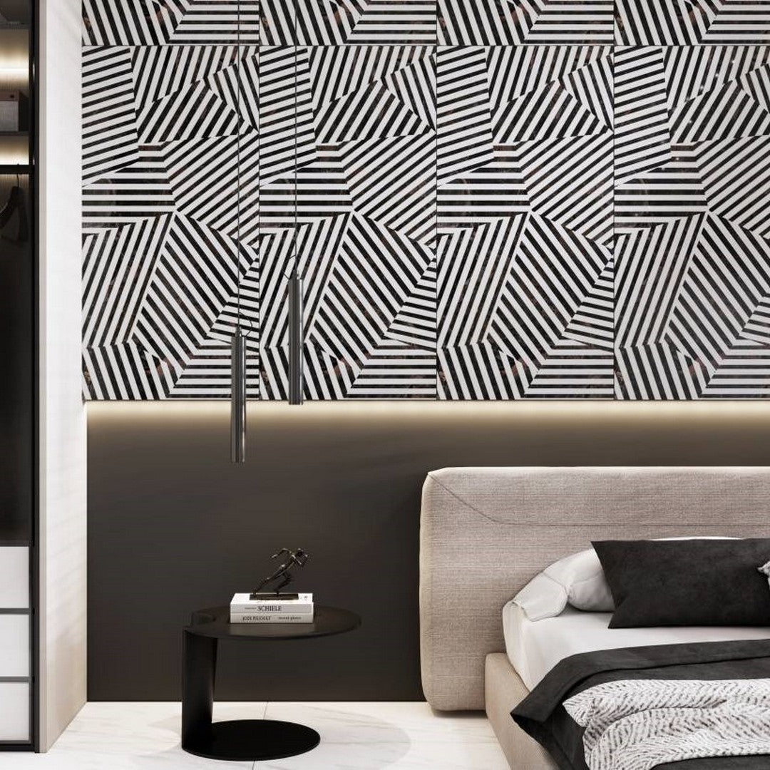 Emser-Zambia-24-x-47-Rectified-Glossy-Deco-Porcelain-Tile-Zebra