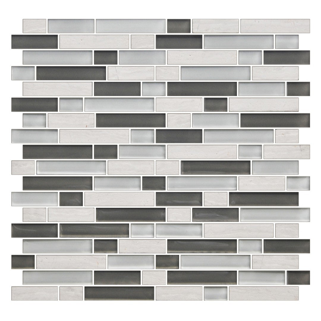 American Olean Color Appeal Glossy 12" x 12" Glass & Stone Mosaic