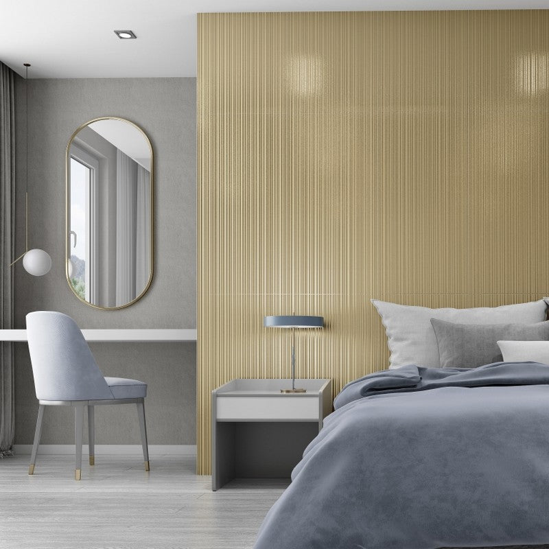 Emser-Mimica-18-x-35-Rectified-Glossy-Porcelain-Groove-Wall-Tile-Gold