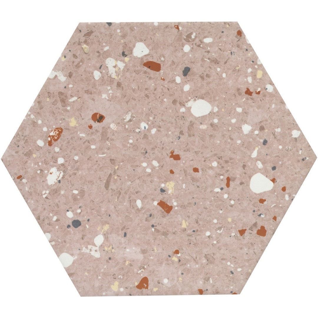 Emser Tatsu 10" x 11" Satin Hexagon Porcelain Wall Tile