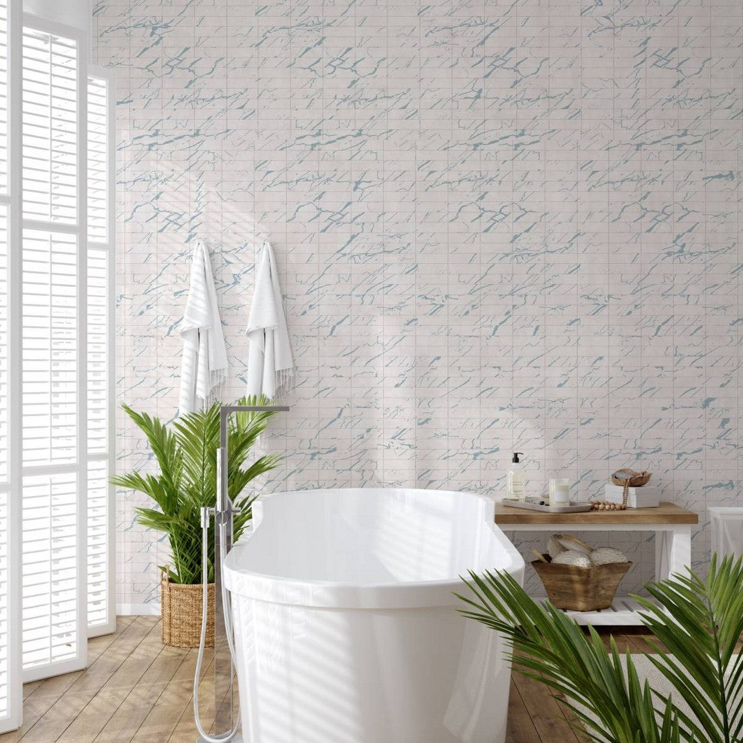 Emser-Triveni-2-x-6-Pressed-Satin-Deco-Ceramic-Wall-Tile-Lake