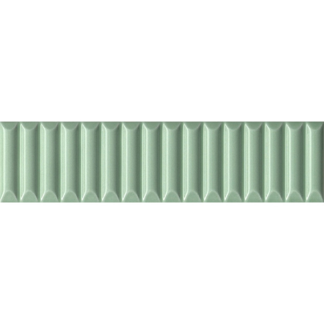 Emser Triveni 2" x 8" Pressed Glossy Jet Ceramic Wall Tile