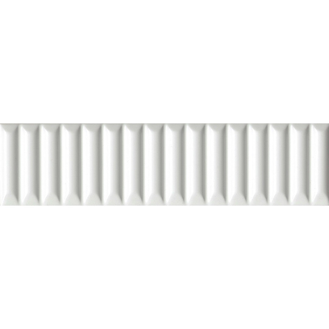 Emser Triveni 2" x 8" Pressed Glossy Jet Ceramic Wall Tile