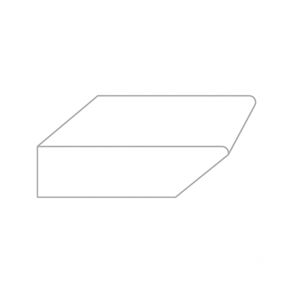 Emser Imprint 31" x 96" Matte Porcelain Sharknose Table Top