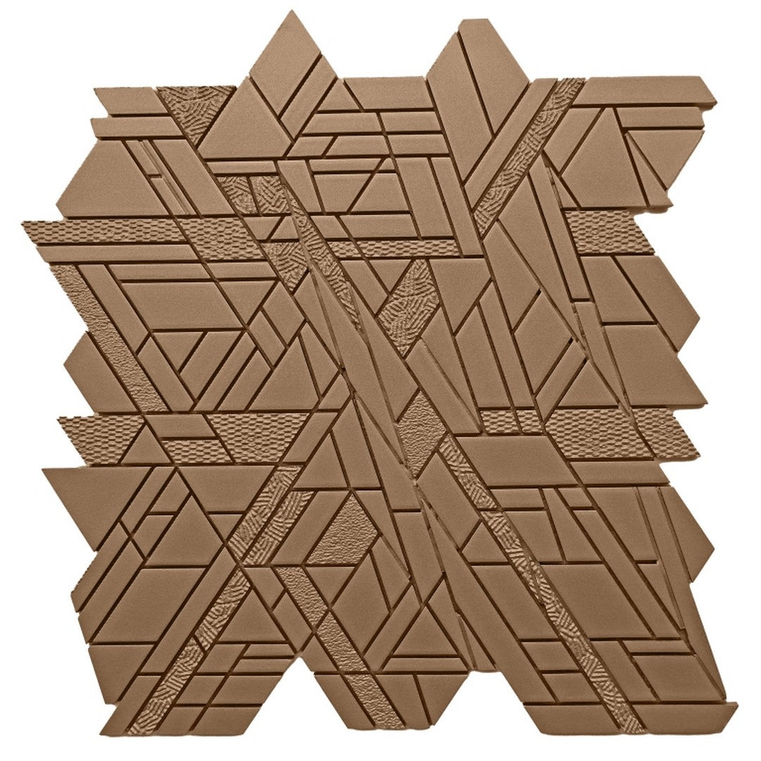 Emser Revify 10" x 11" Matte Resin & Natural Stone Edge Mosaic
