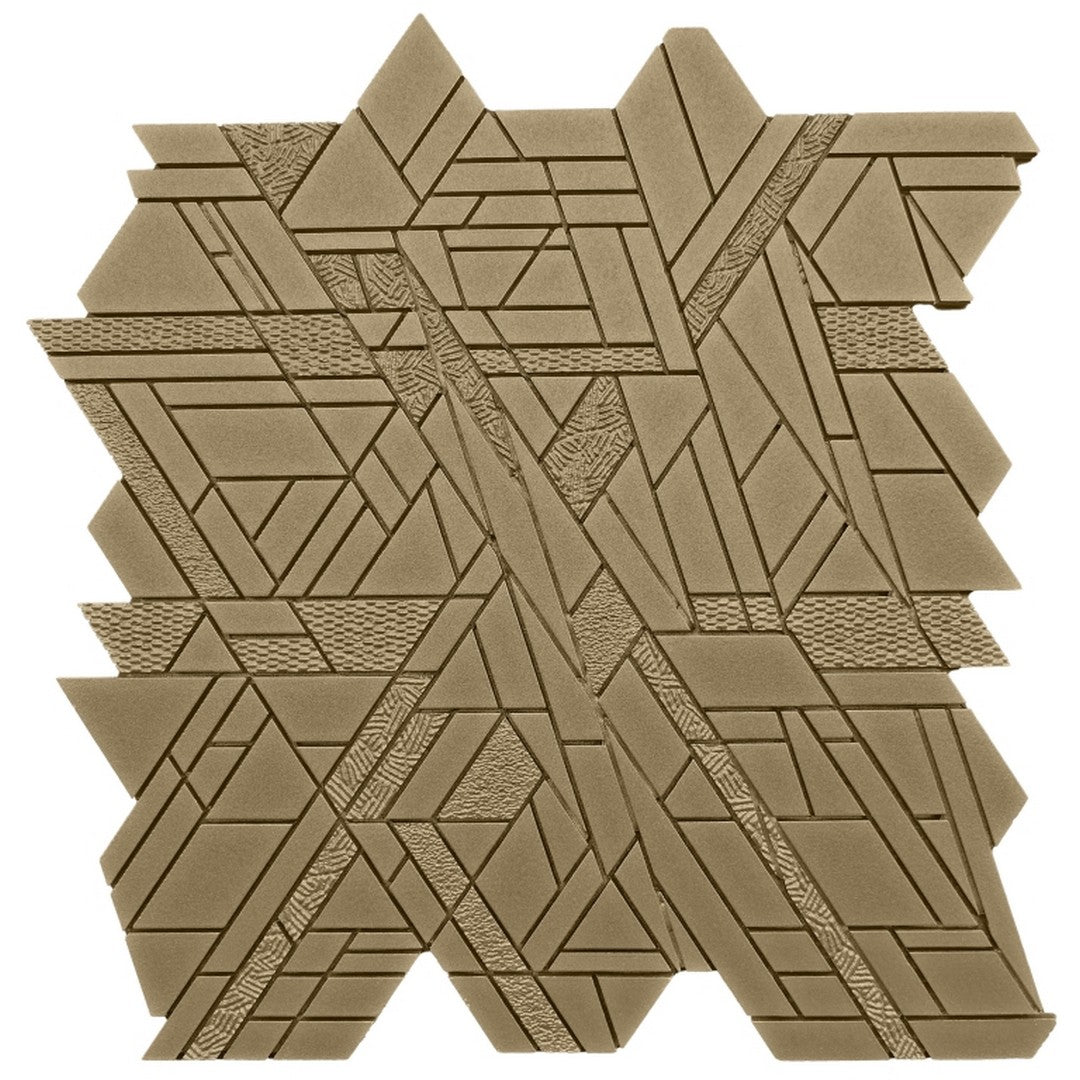 Emser Revify 10" x 11" Matte Resin & Natural Stone Edge Mosaic