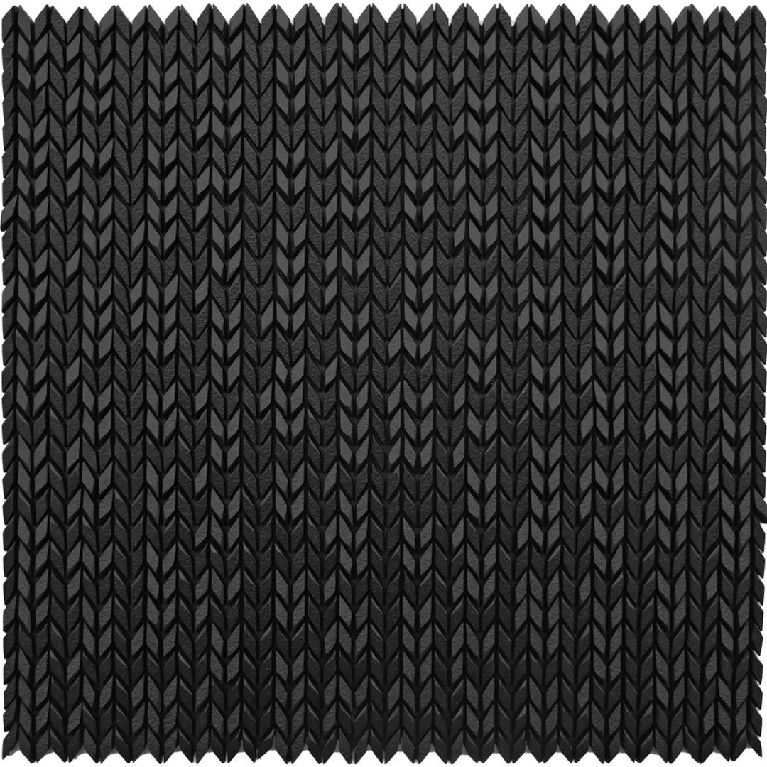 Emser Revify 12" x 12" Matte Resin & Natural Stone Wave Mosaic